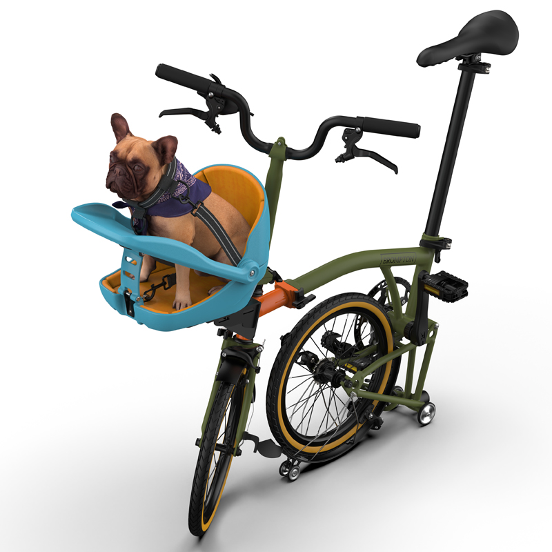 Mountain Biking With Dog - Подходит для небольшого тканевого складного велосипеда,